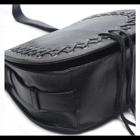 Violetta A2 Pebbled Leather Crossbody Bag Black - Picture 3 of 6